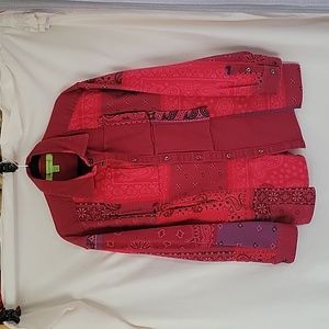 Urban Outfitters rag print jean jacket